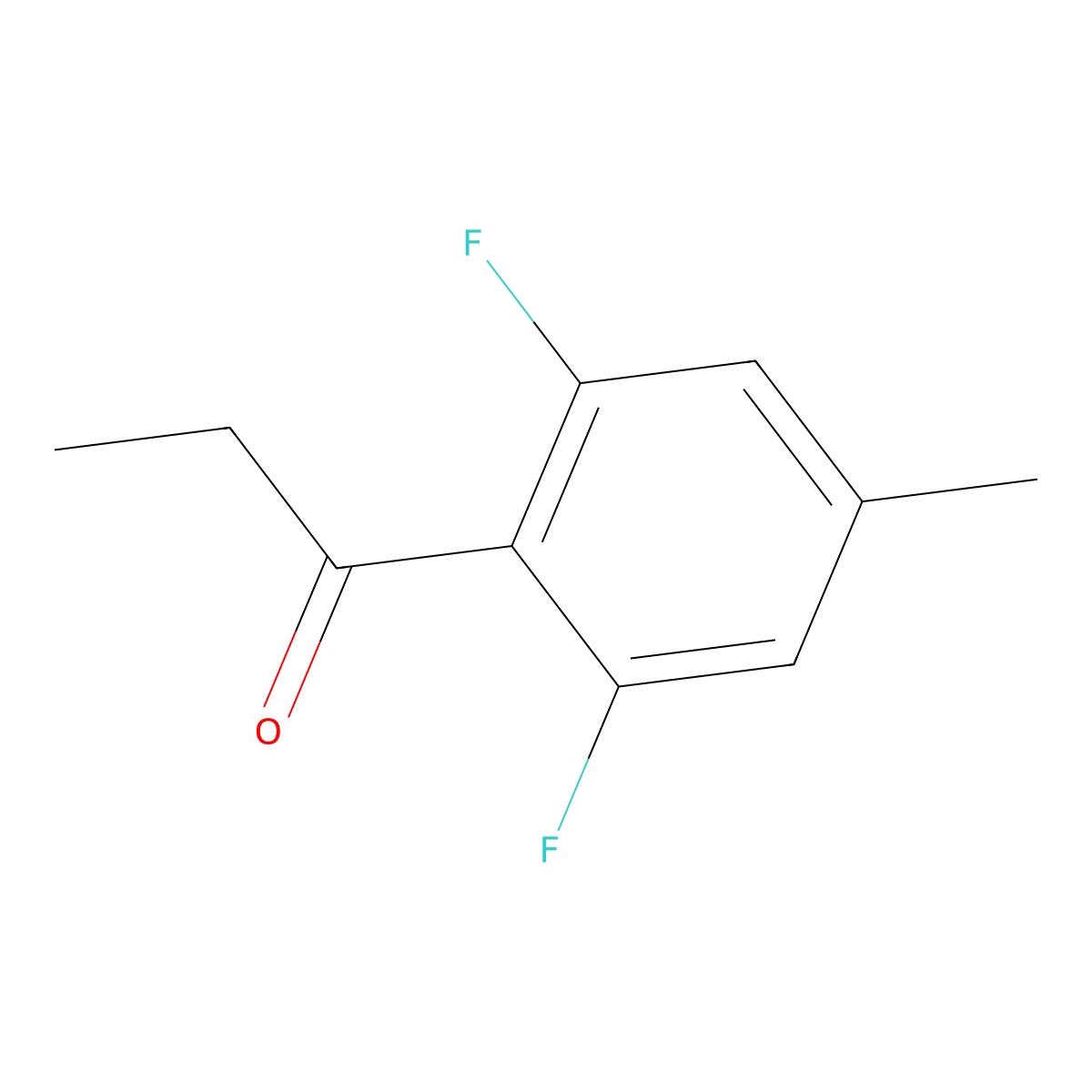1-(2,6-Difluoro-4-methylphenyl)propan-1-one molecular structure, CAS 1260673-93-5