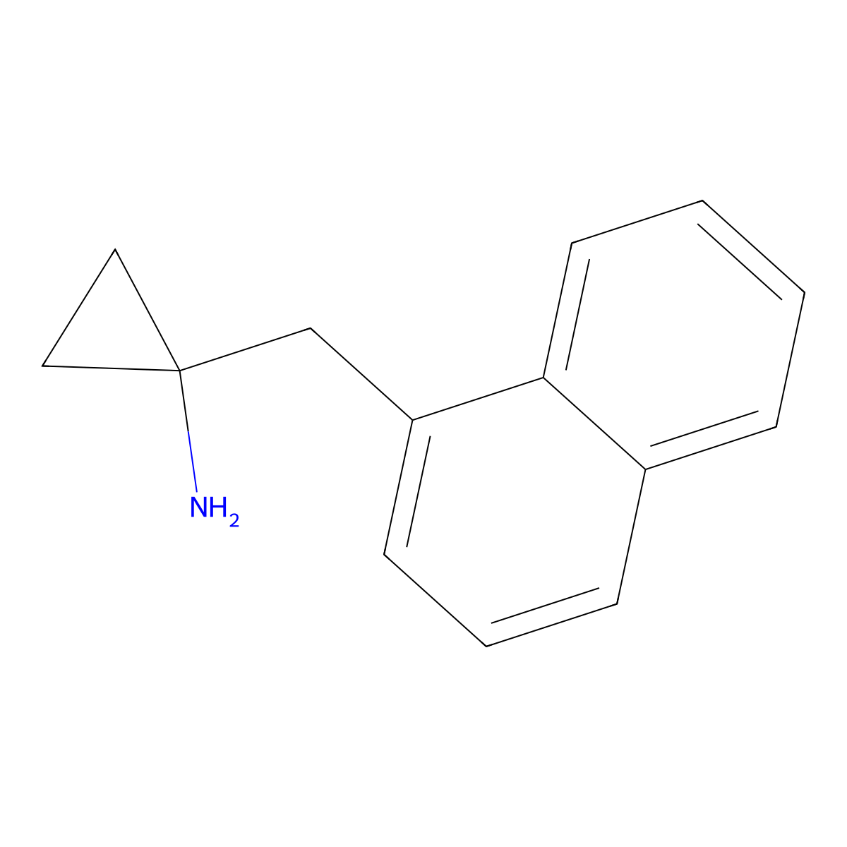 1-[(Naphthalen-1-yl)methyl]cyclopropan-1-amine molecular structure, CAS 1260674-63-2