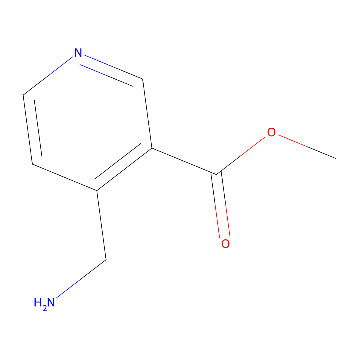 Methyl 4-(aminomethyl)nicotinate molecular structure, CAS 1260675-06-6