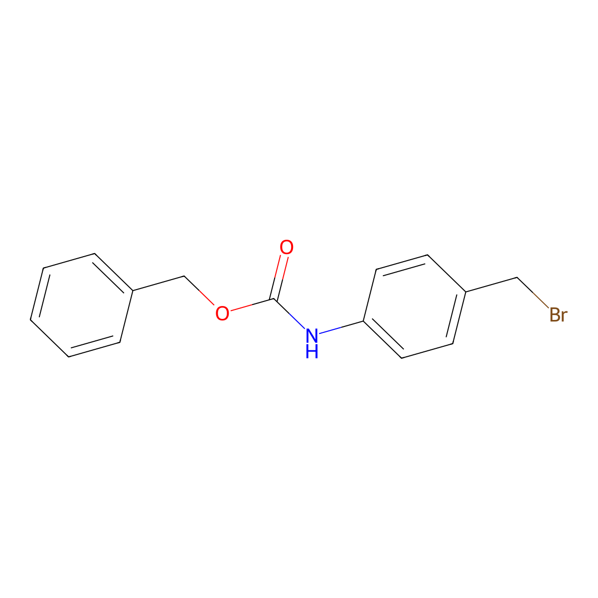 benzyl N-[4-(bromomethyl)phenyl]carbamate molecular structure, CAS 1260676-55-8