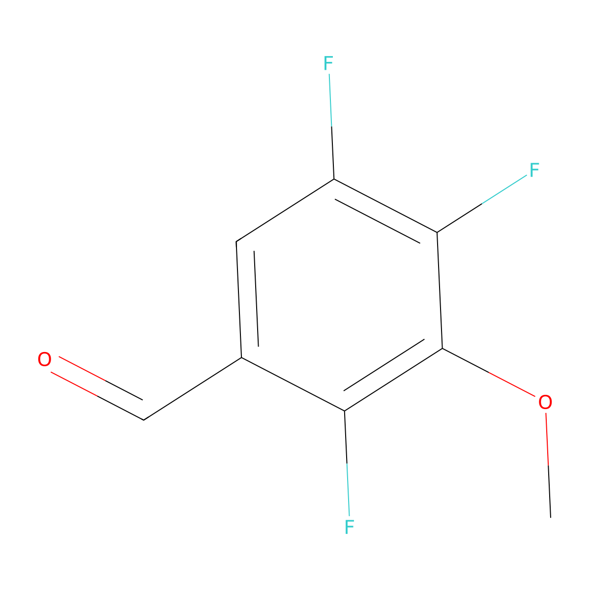 2,4,5-Trifluoro-3-methoxybenzaldehyde molecular structure, CAS 1260679-12-6