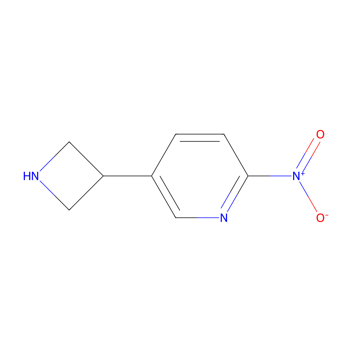 5-(Azetidin-3-yl)-2-nitropyridine molecular structure, CAS 1260680-38-3