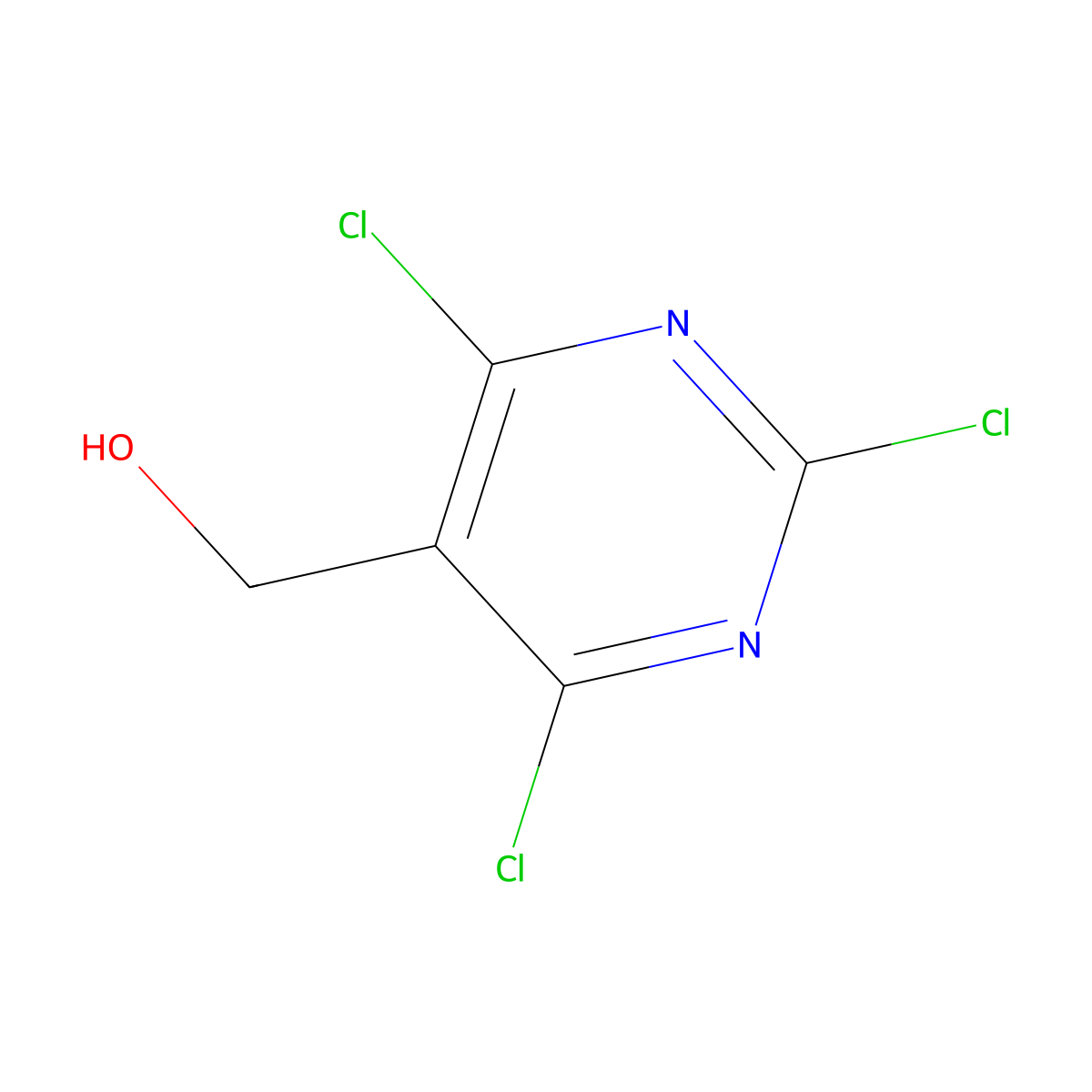 (2,4,6-Trichloropyrimidin-5-yl)methanol molecular structure, CAS 1260682-15-2