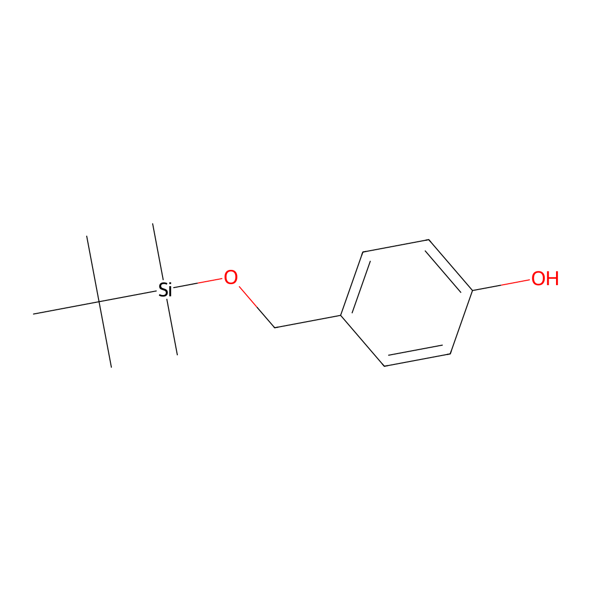 Phenol, 4-[[[(1,1-dimethylethyl)dimethylsilyl]oxy]methyl]- molecular structure, CAS 126070-20-0