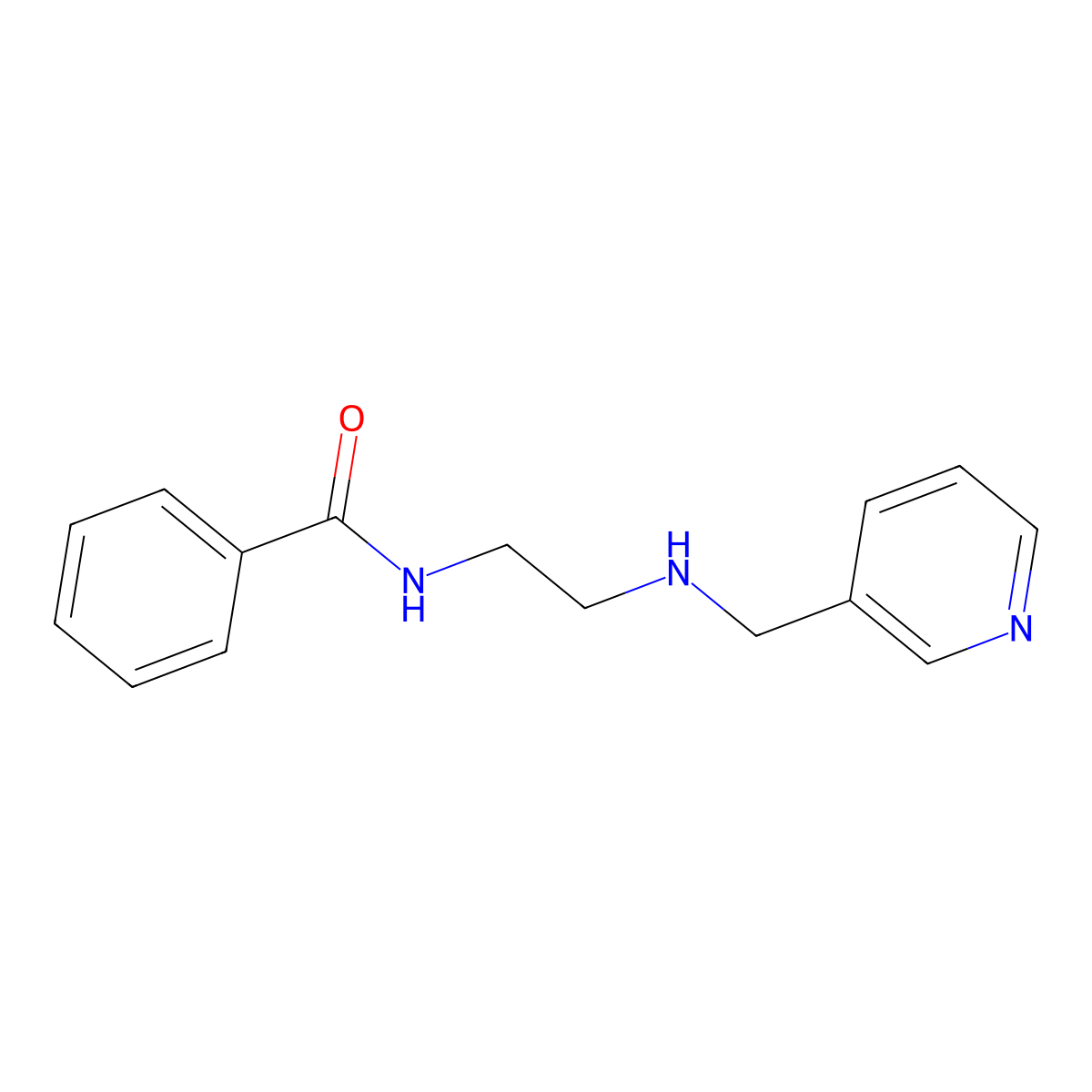 N-{2-[(3-pyridinylmethyl)amino]ethyl}benzamide molecular structure, CAS 1260705-52-9