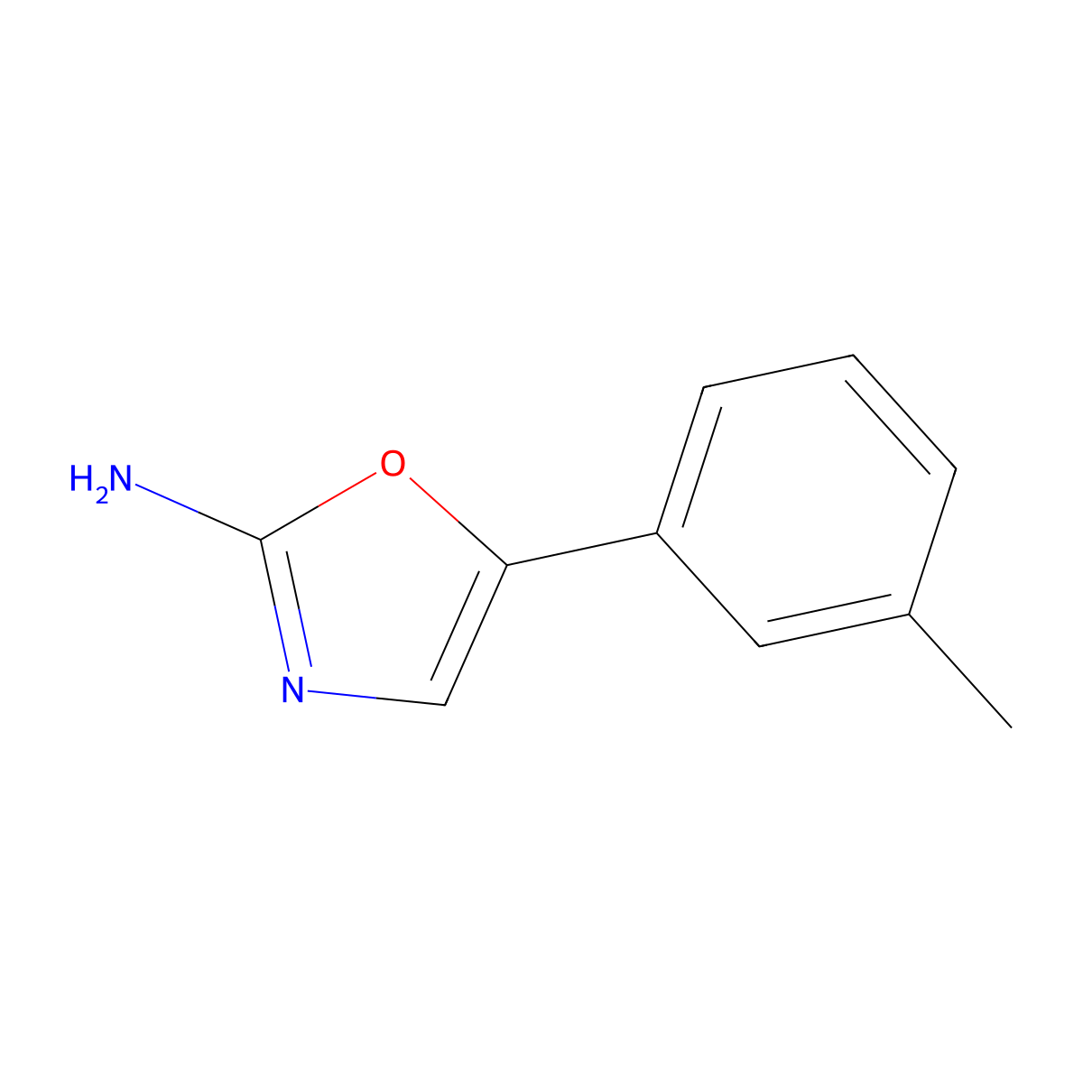 5-(m-Tolyl)oxazol-2-amine molecular structure, CAS 1260742-10-6