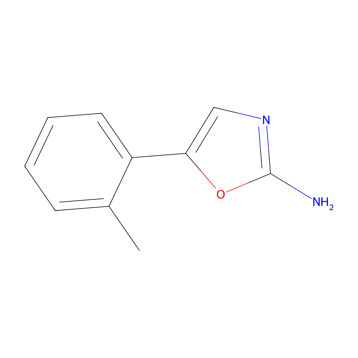 5-(o-Tolyl)oxazol-2-amine molecular structure, CAS 1260742-35-5