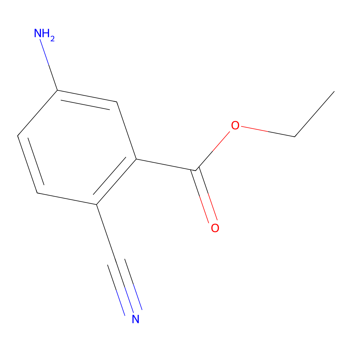 Ethyl 5-amino-2-cyanobenzoate molecular structure, CAS 1260742-44-6