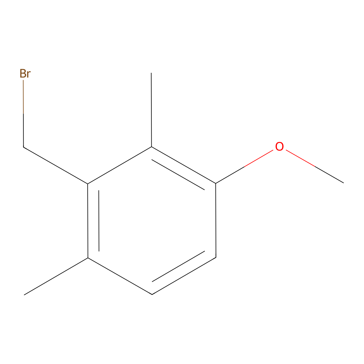 2-(Bromomethyl)-4-methoxy-1,3-dimethylbenzene molecular structure, CAS 1260743-46-1