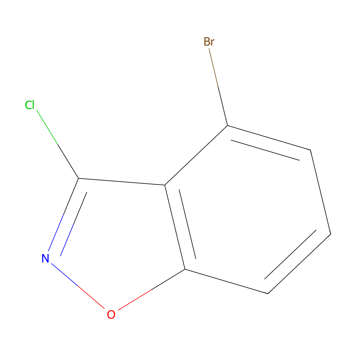4-Bromo-3-chlorobenzo[d]isoxazole molecular structure, CAS 1260751-76-5