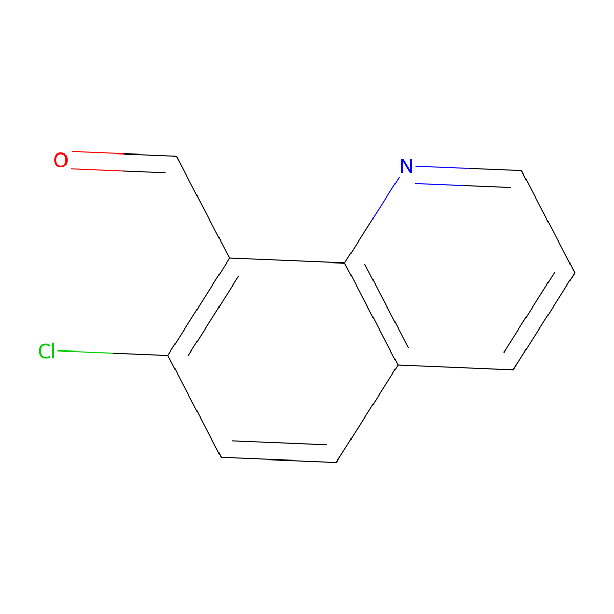 7-Chloroquinoline-8-carbaldehyde molecular structure, CAS 1260759-71-4