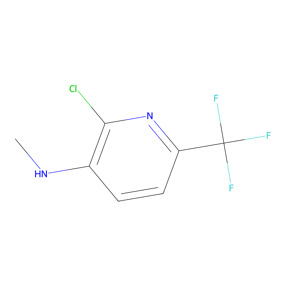 (2-Chloro-6-trifluoromethyl-pyridin-3-yl)-methyl-amine molecular structure, CAS 1260760-14-2
