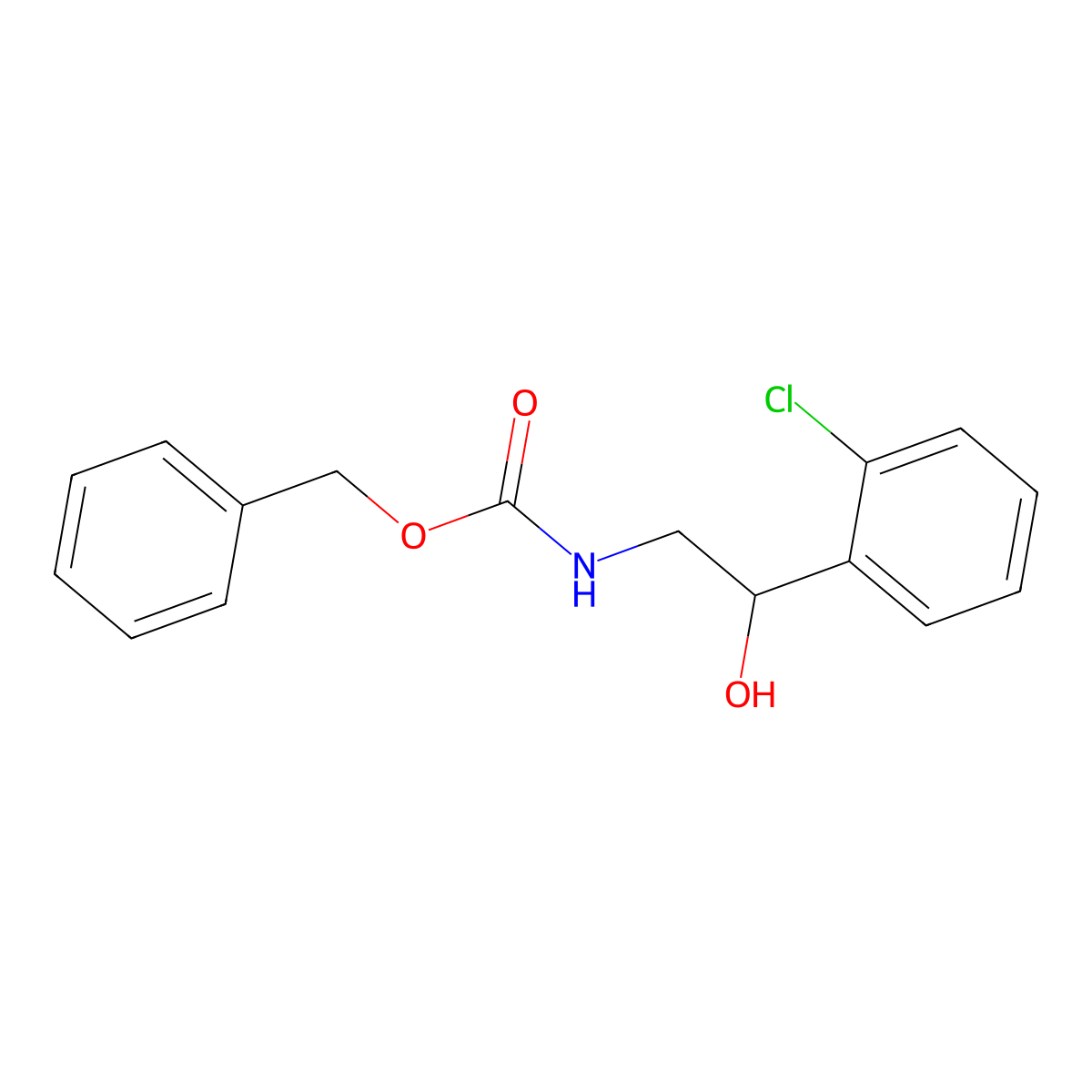 benzyl N-[2-(2-chlorophenyl)-2-hydroxyethyl]carbamate molecular structure, CAS 1260760-31-3