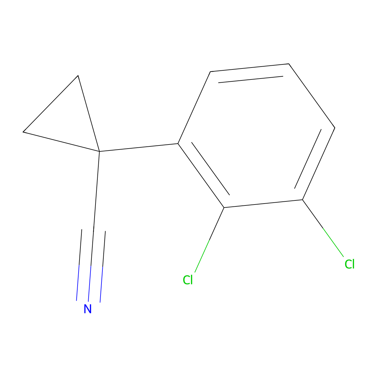 1-(2,3-Dichlorophenyl)cyclopropanecarbonitrile molecular structure, CAS 1260760-45-9