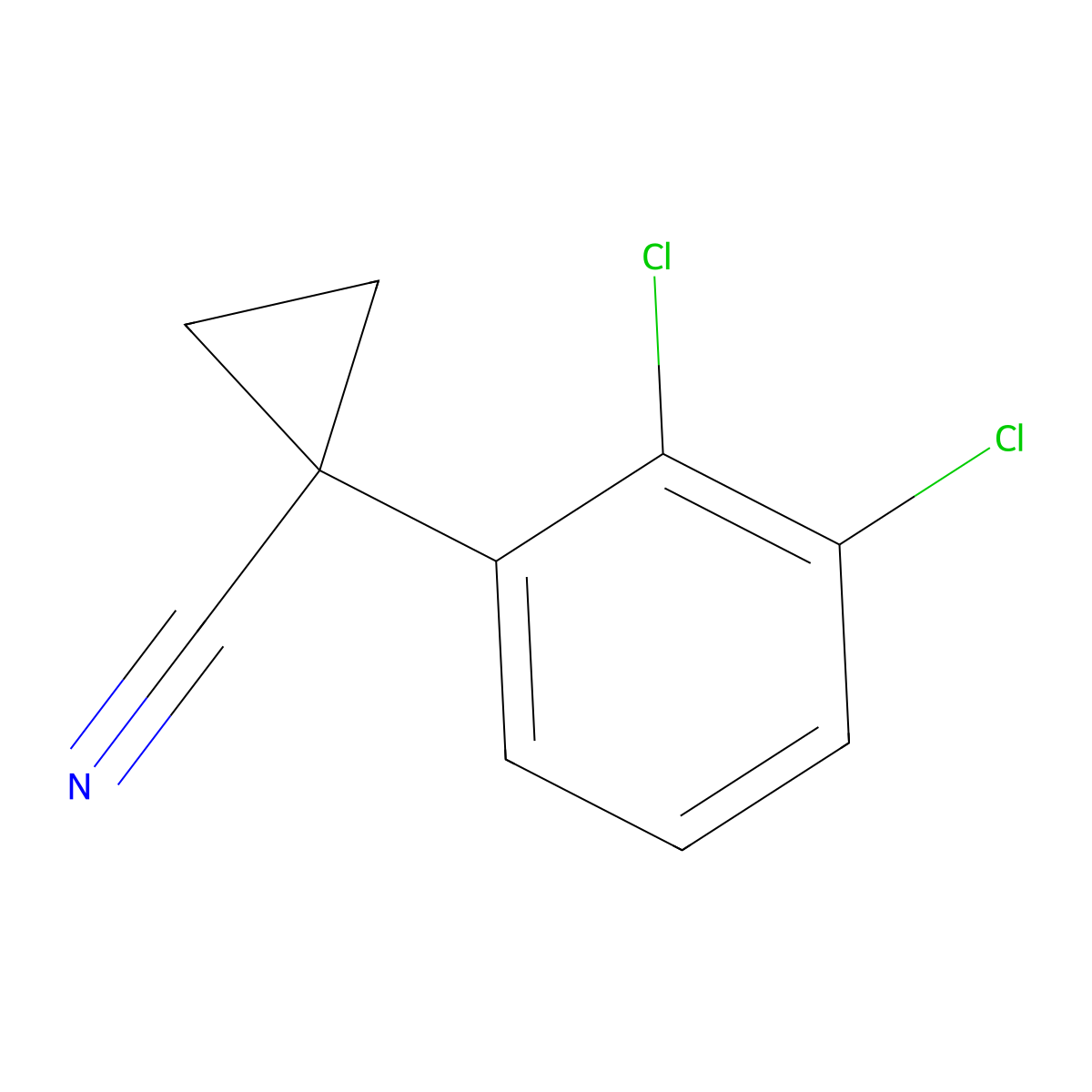 1-(2,3-Dichlorophenyl)cyclopropanecarbonitrile molecular structure, CAS 1260760-45-9