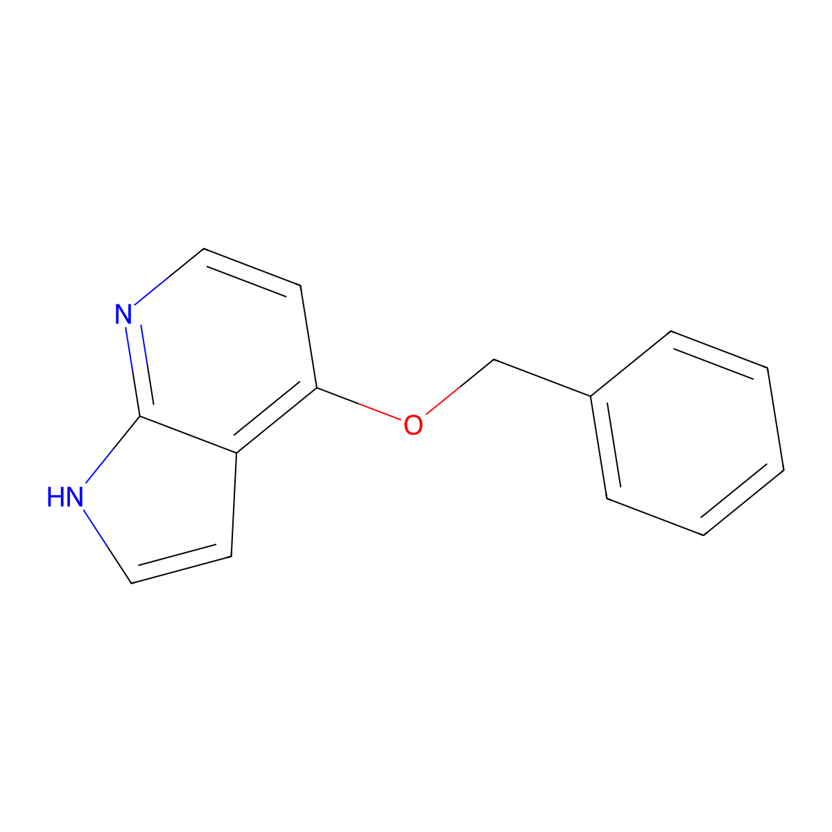 4-(Benzyloxy)-1H-pyrrolo[2,3-b]pyridine molecular structure, CAS 1260761-21-4