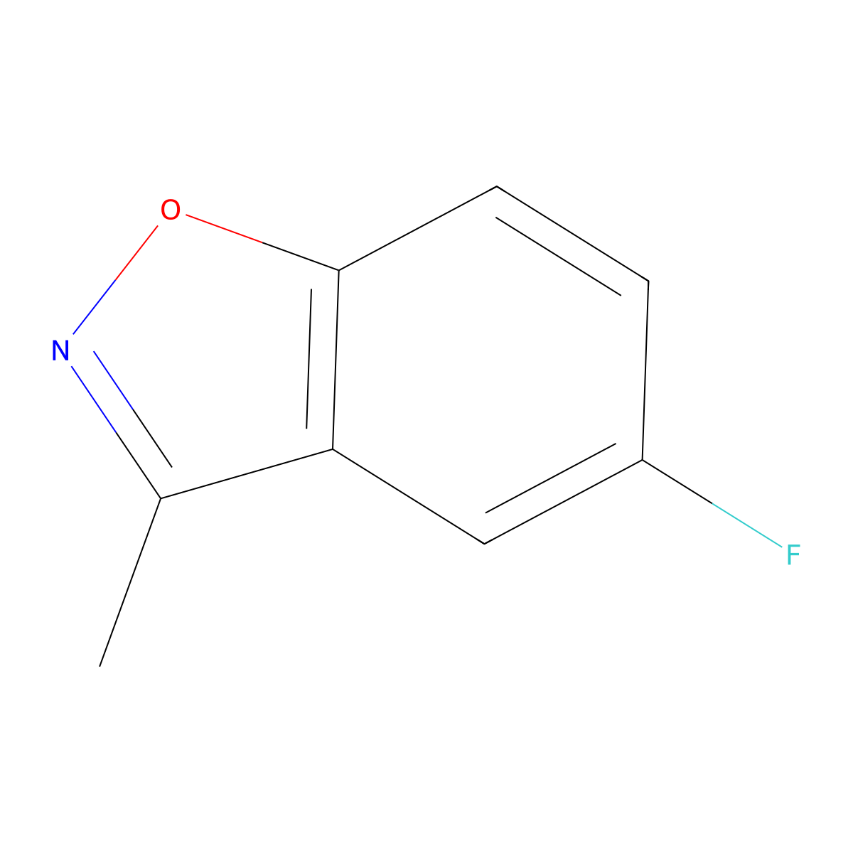5-Fluoro-3-methylbenzo[d]isoxazole molecular structure, CAS 1260762-27-3