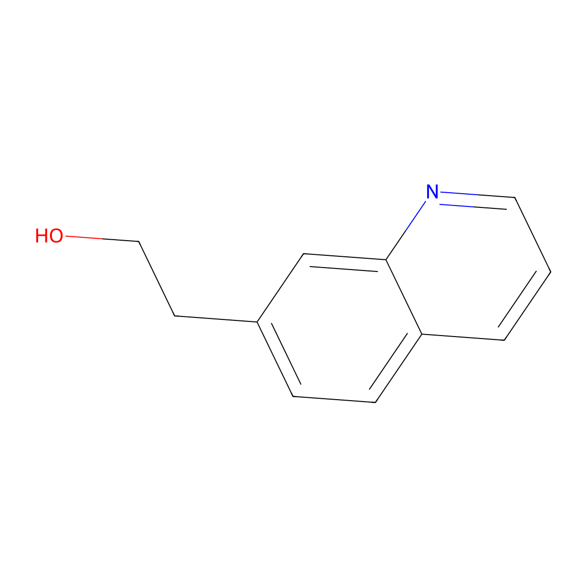 2-(Quinolin-7-YL)ethanol molecular structure, CAS 1260762-36-4