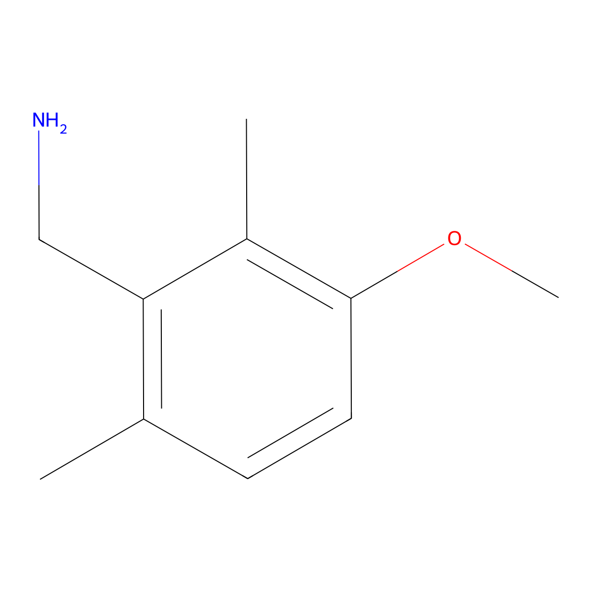 (3-Methoxy-2,6-dimethylphenyl)methanamine molecular structure, CAS 1260762-93-3