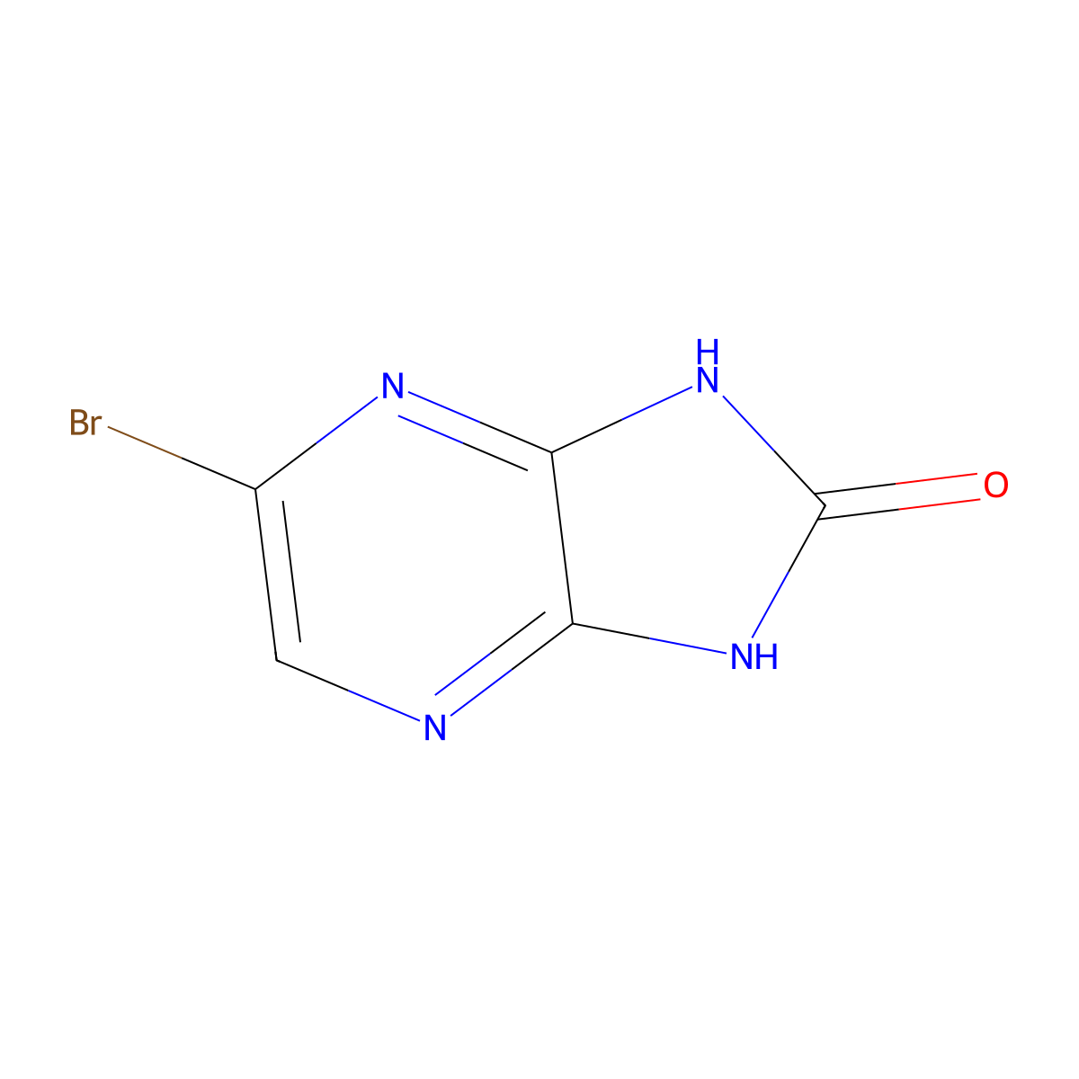 5-bromo-1H,2H,3H-imidazo[4,5-b]pyrazin-2-one molecular structure, CAS 1260763-85-6