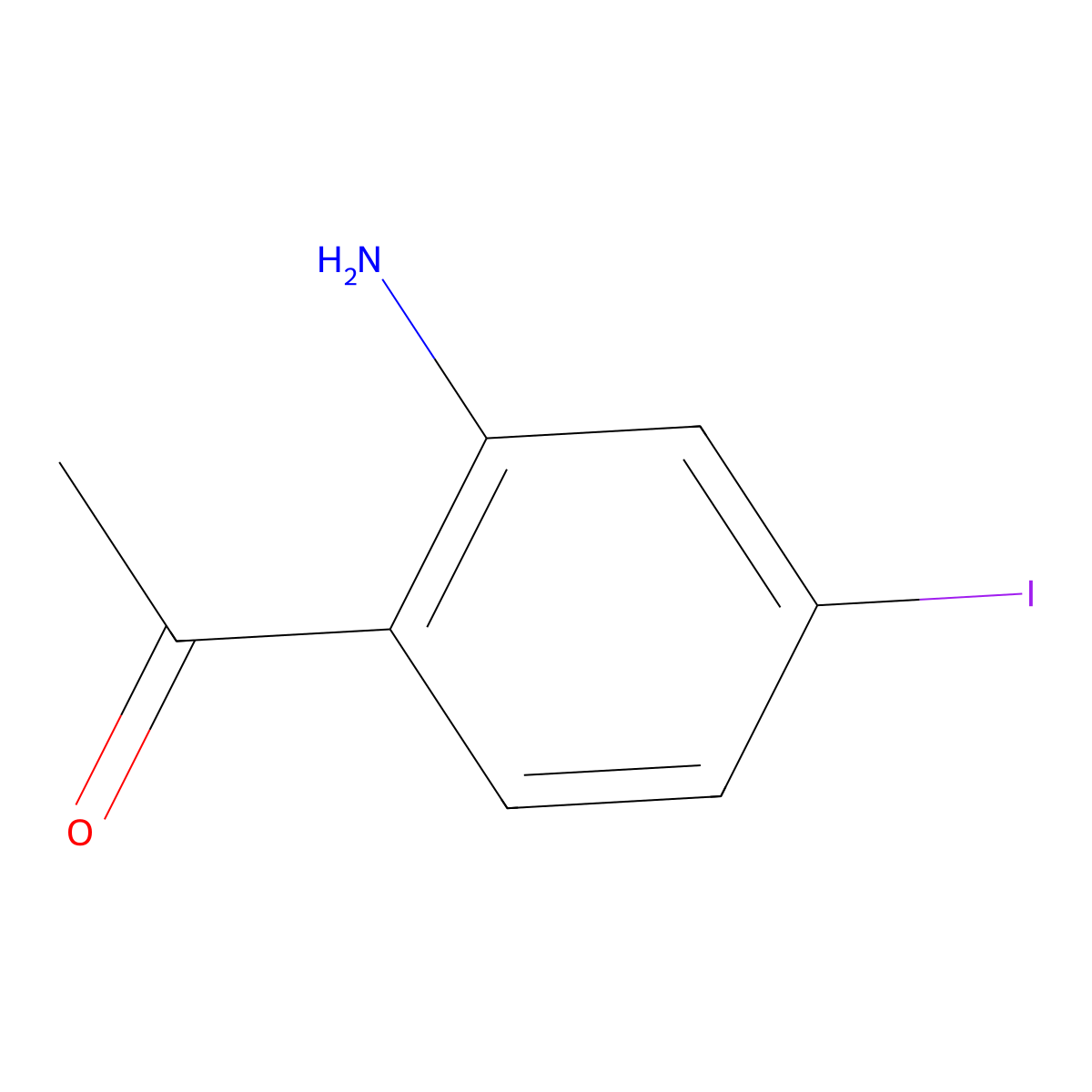 1-(2-Amino-4-iodophenyl)ethanone molecular structure, CAS 1260764-80-4
