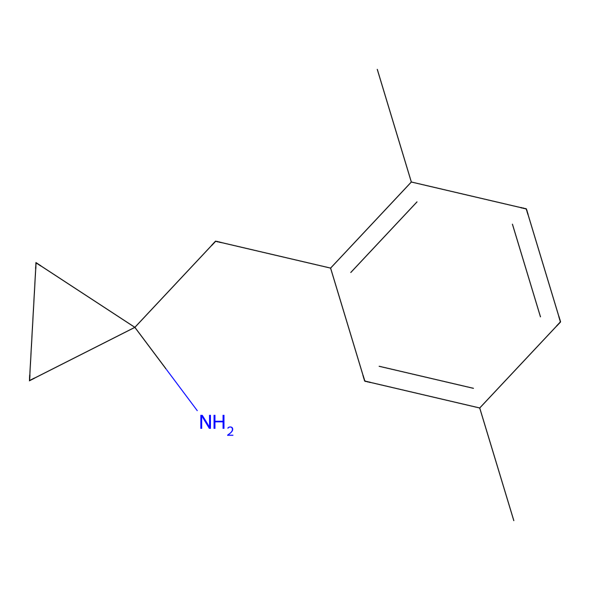 1-(2,5-Dimethylbenzyl)cyclopropan-1-amine molecular structure, CAS 1260765-41-0