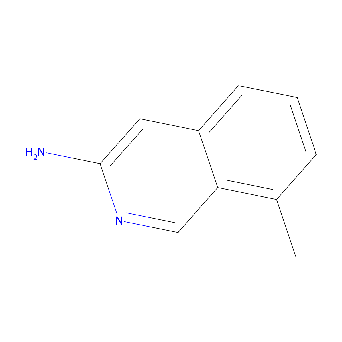 8-Methylisoquinolin-3-amine molecular structure, CAS 1260765-91-0