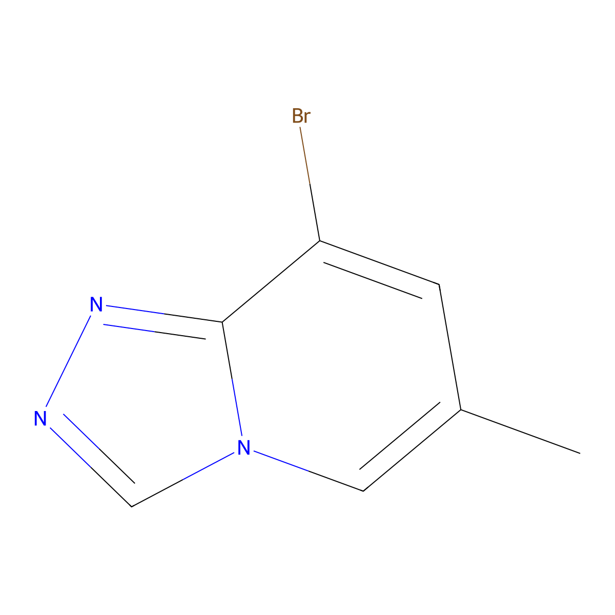 8-Bromo-6-methyl-[1,2,4]triazolo[4,3-A]pyridine molecular structure, CAS 1260769-17-2