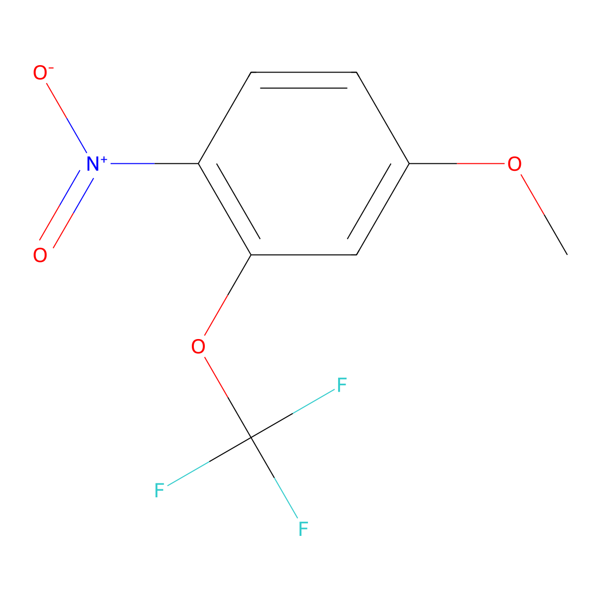 4-Methoxy-1-nitro-2-(trifluoromethoxy)benzene molecular structure, CAS 1260770-16-8