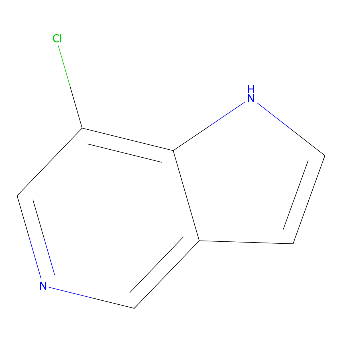 7-Chloro-1H-pyrrolo[3,2-C]pyridine molecular structure, CAS 1260771-44-5