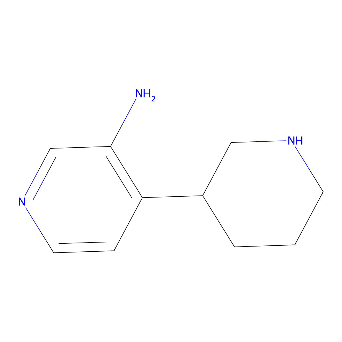 4-(Piperidin-3-yl)pyridin-3-amine molecular structure, CAS 1260772-05-1