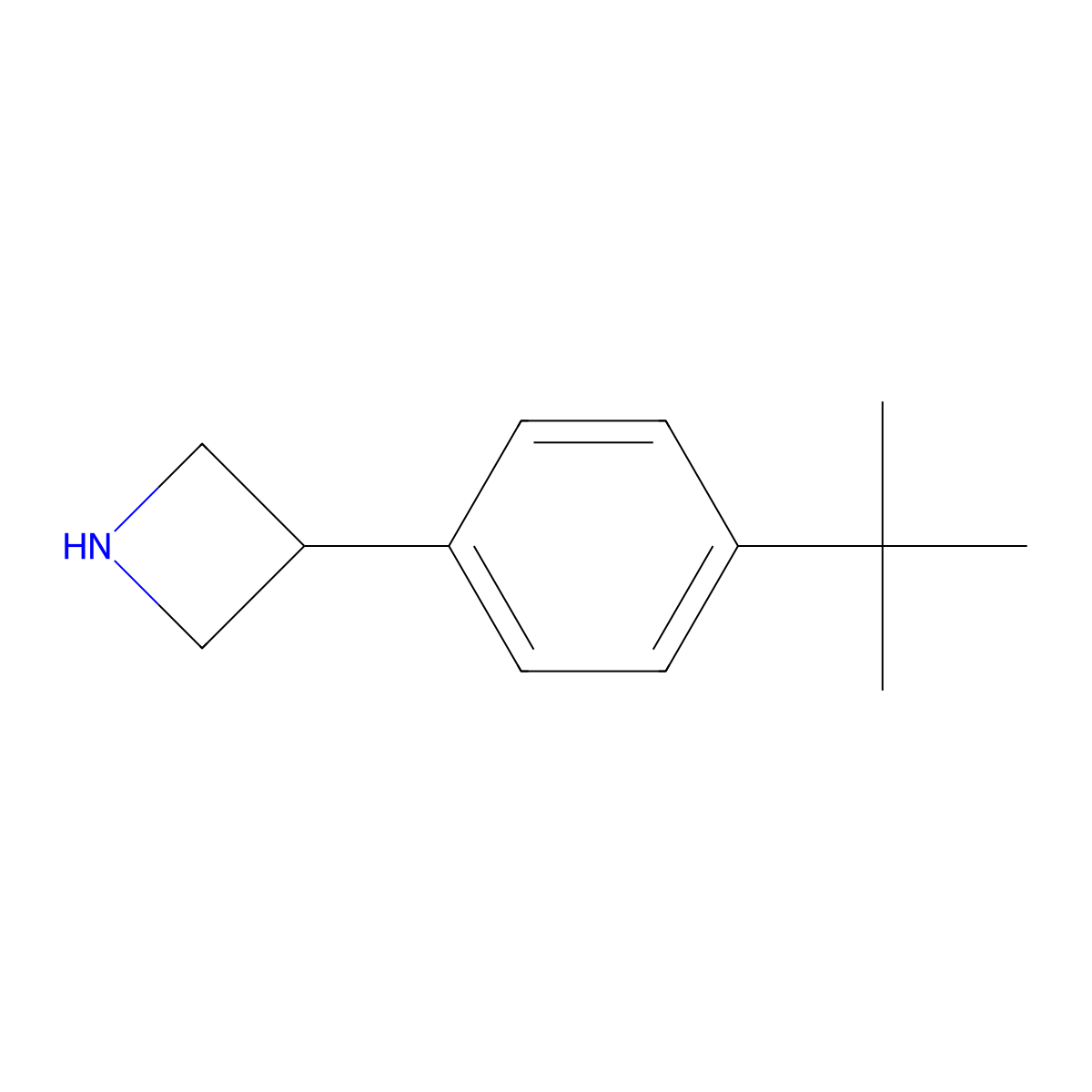 3-(4-Tert-butylphenyl)azetidine molecular structure, CAS 1260773-12-3
