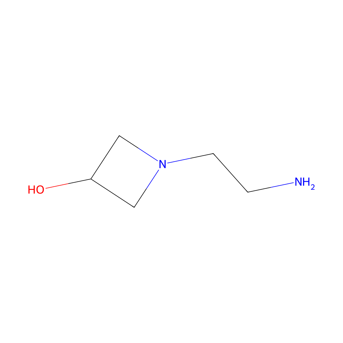 1-(2-Aminoethyl)azetidin-3-OL molecular structure, CAS 1260773-28-1