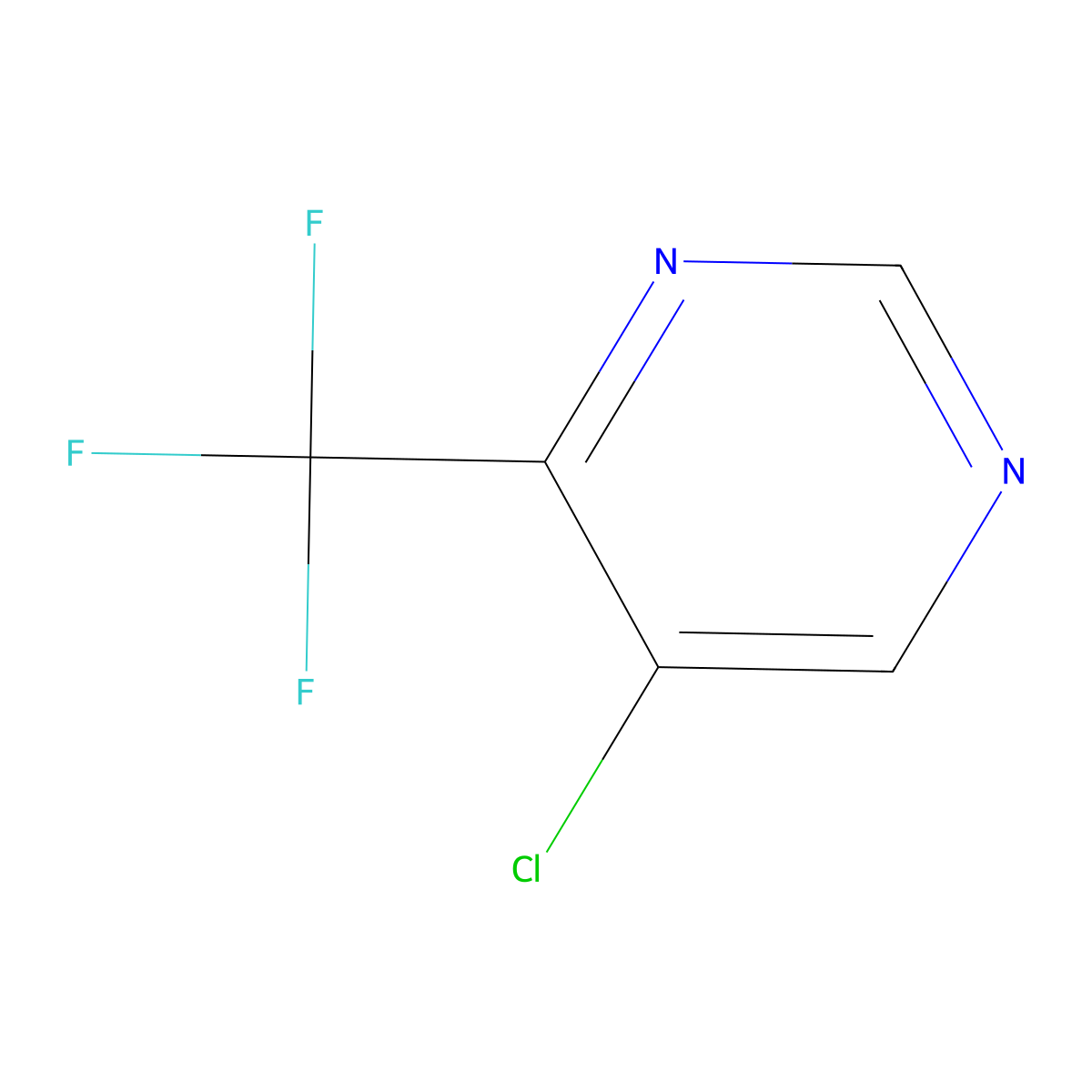5-Chloro-4-(trifluoromethyl)pyrimidine molecular structure, CAS 1260773-71-4
