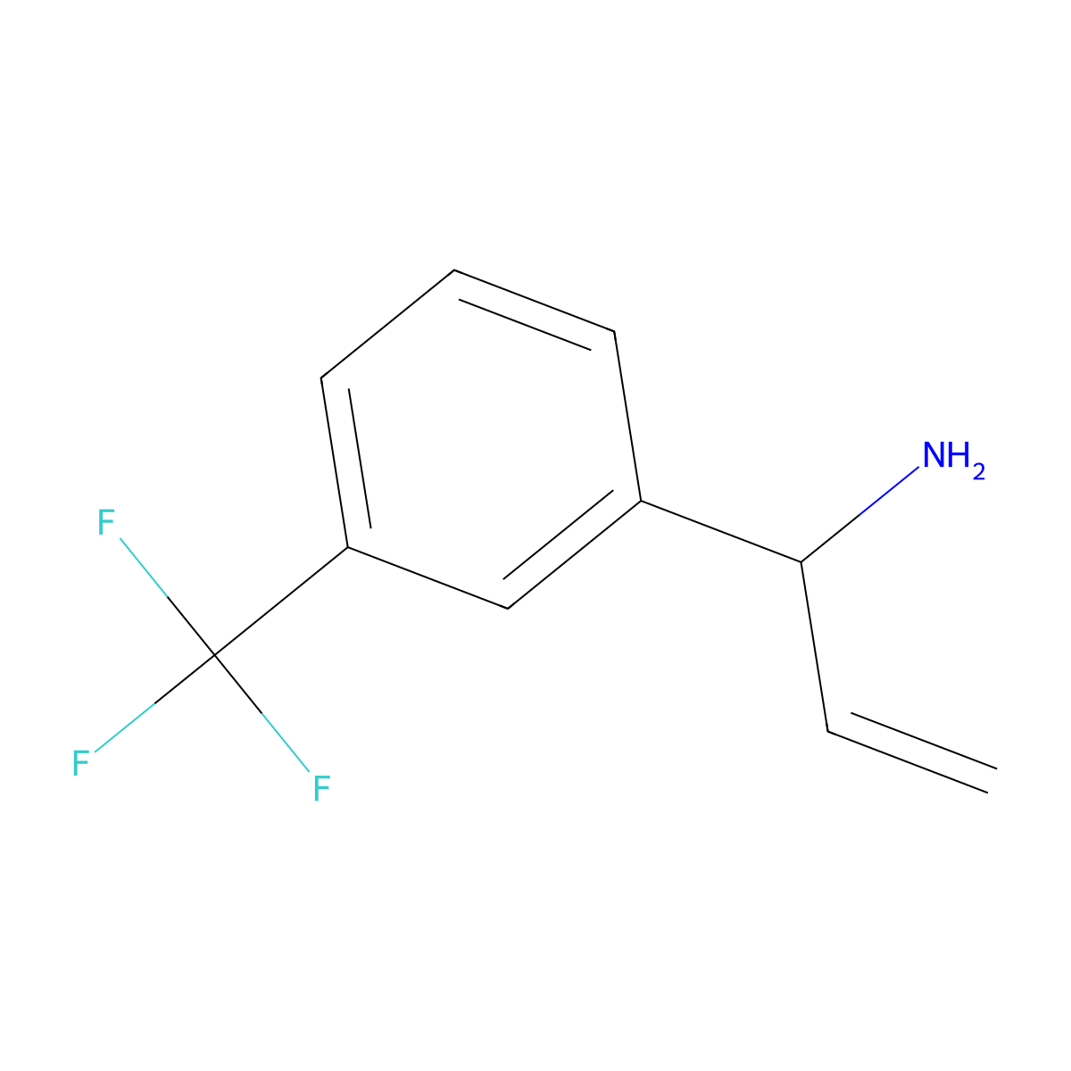 1-[3-(Trifluoromethyl)phenyl]prop-2-en-1-amine molecular structure, CAS 1260775-14-1