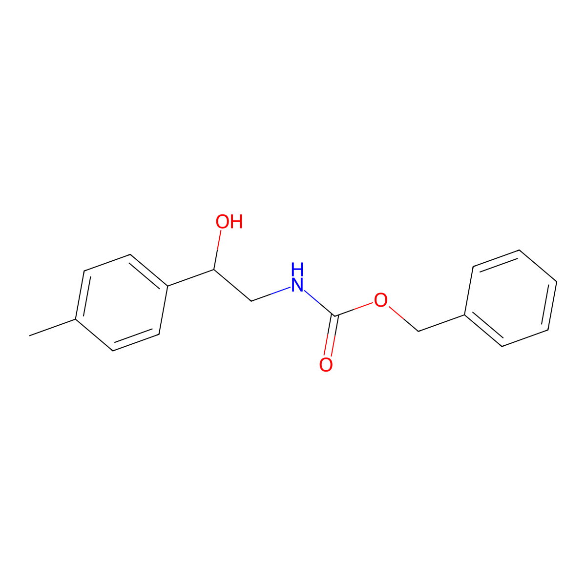 Benzyl N-[2-hydroxy-2-(4-methylphenyl)ethyl]carbamate molecular structure, CAS 1260776-17-7