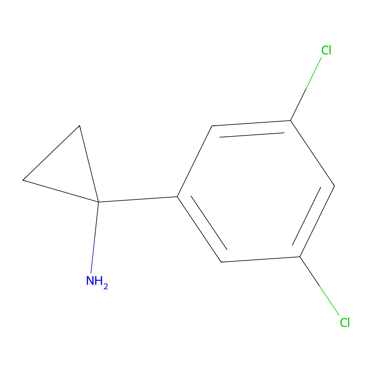 1-(3,5-Dichlorophenyl)cyclopropylamine molecular structure, CAS 1260777-45-4