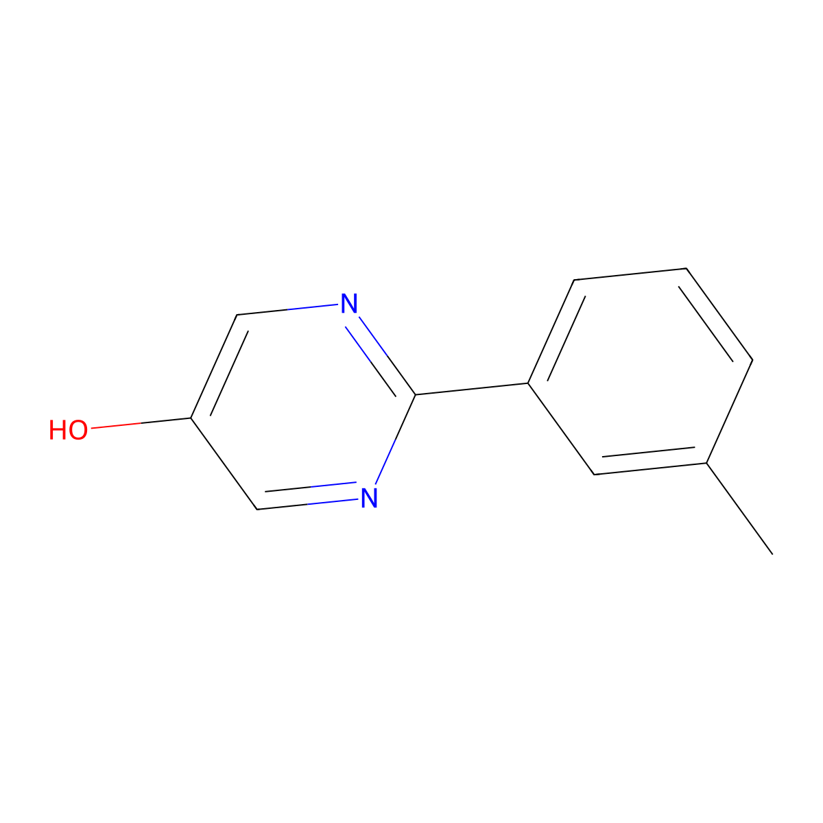2-m-Tolyl-pyrimidin-5-ol molecular structure, CAS 1260777-73-8