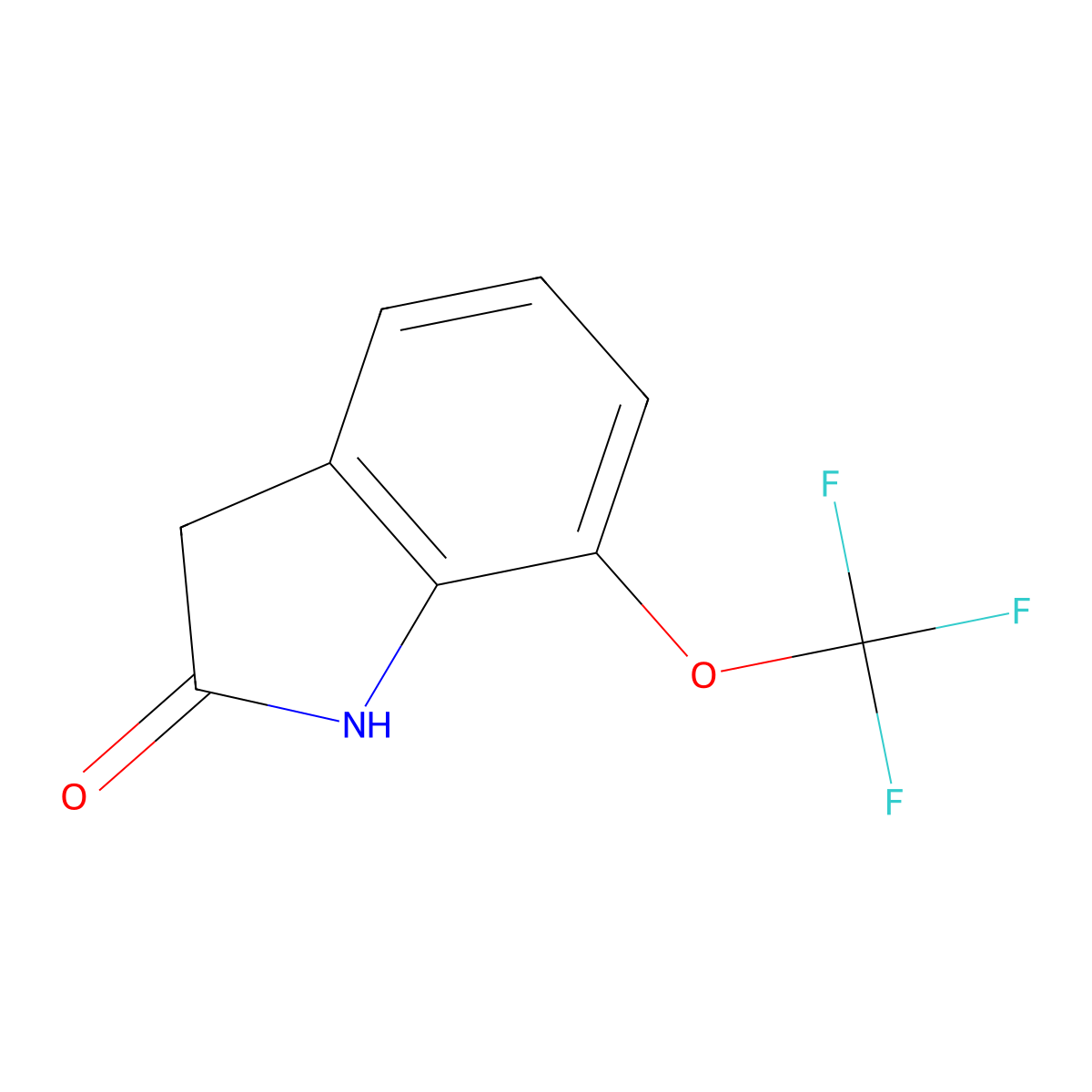 7-(Trifluoromethoxy)indolin-2-one molecular structure, CAS 1260777-77-2