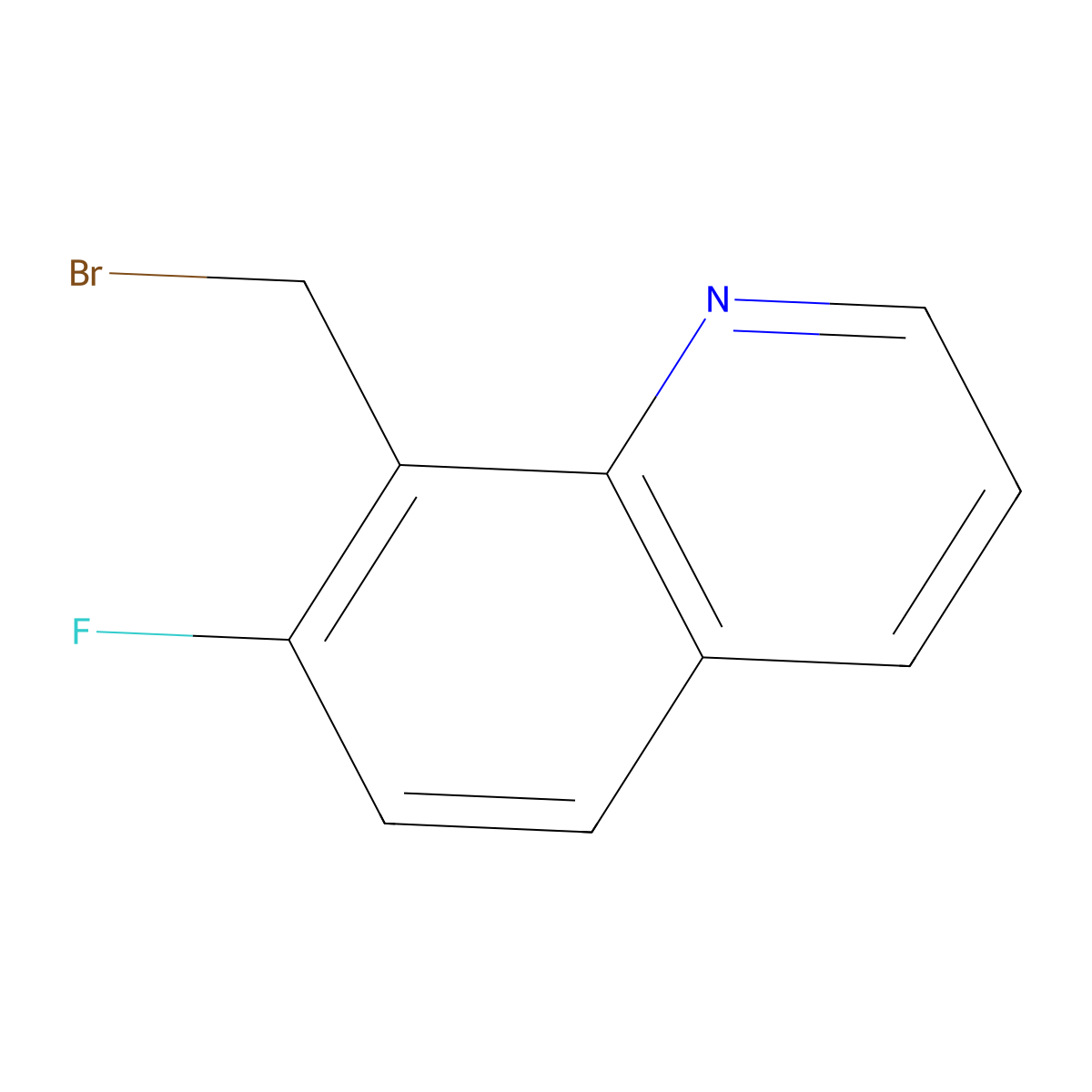 8-(Bromomethyl)-7-fluoroquinoline molecular structure, CAS 1260777-94-3