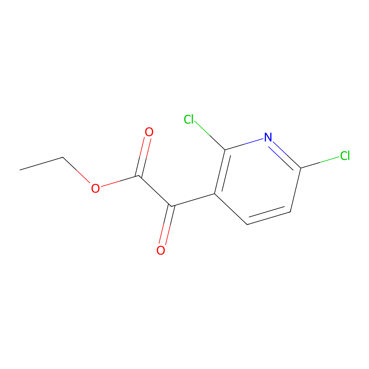 Ethyl 2-(2,6-dichloropyridin-3-YL)-2-oxoacetate molecular structure, CAS 1260778-10-6