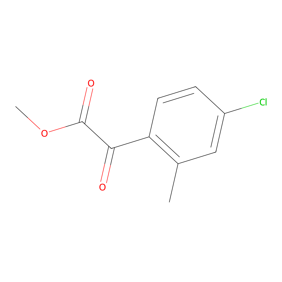 Methyl 4-chloro-2-methylbenzoylformate molecular structure, CAS 1260778-50-4