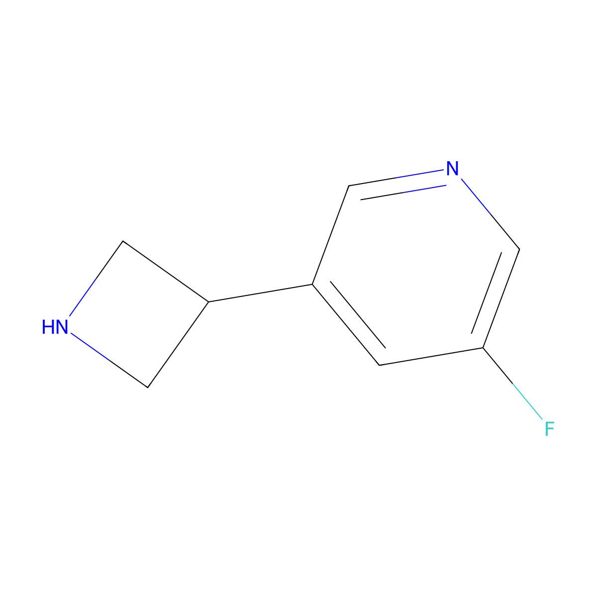 3-(Azetidin-3-yl)-5-fluoropyridine molecular structure, CAS 1260779-41-6