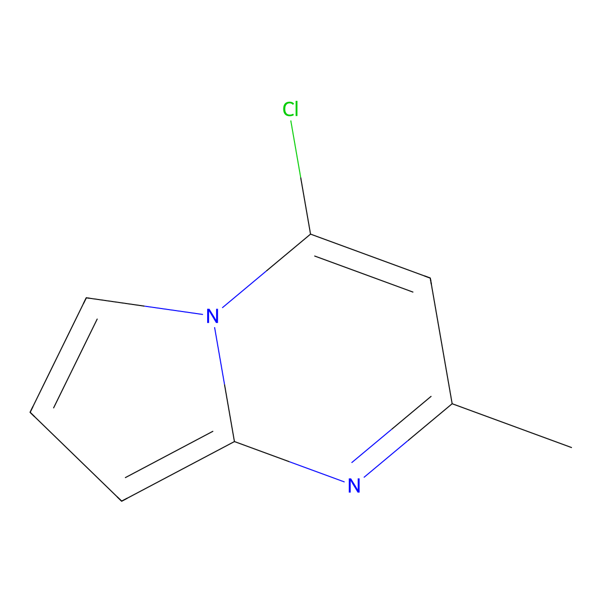 4-Chloro-2-methylpyrrolo[1,2-a]pyrimidine molecular structure, CAS 1260779-43-8