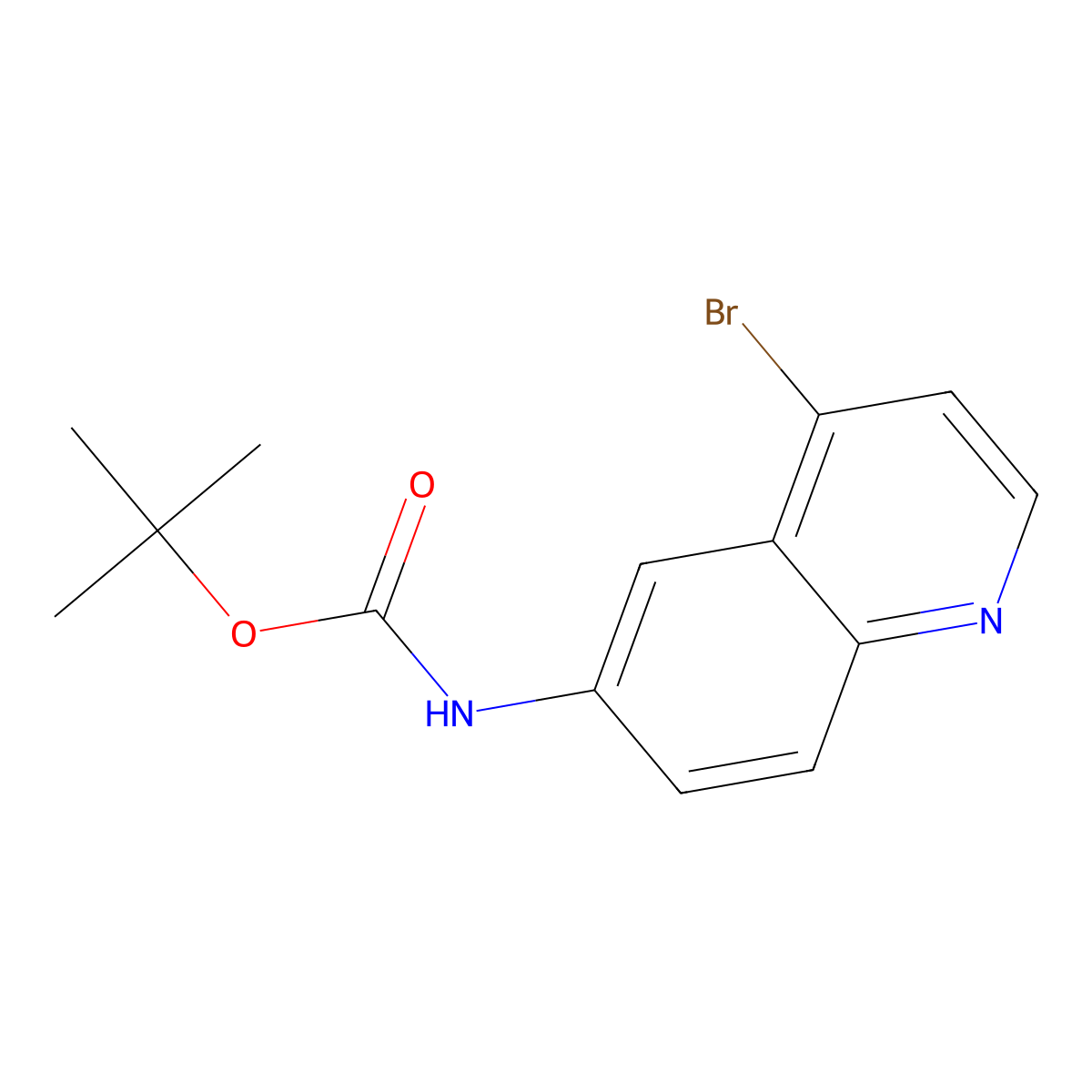 tert-Butyl (4-bromoquinolin-6-yl)carbamate molecular structure, CAS 1260784-05-1