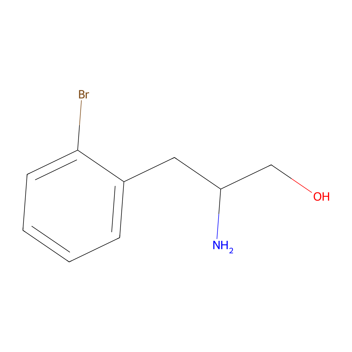 b-Amino-2-bromobenzenepropanol molecular structure, CAS 1260786-87-5
