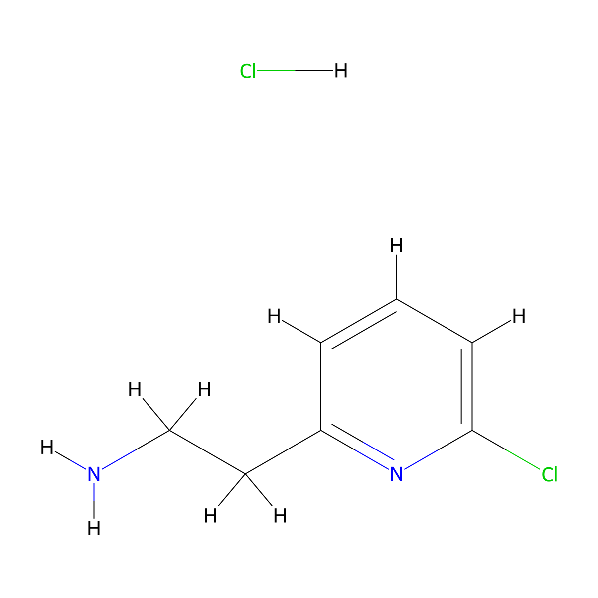 2-(6-Chloropyridin-2-YL)ethanamine hydrochloride molecular structure, CAS 1260790-30-4