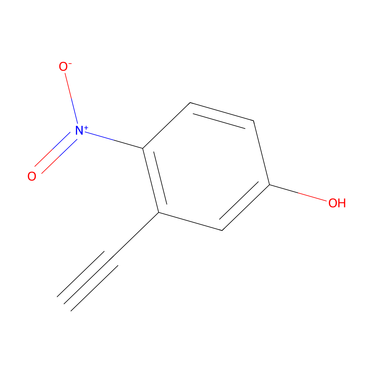 3-Ethynyl-4-nitrophenol molecular structure, CAS 1260790-65-5
