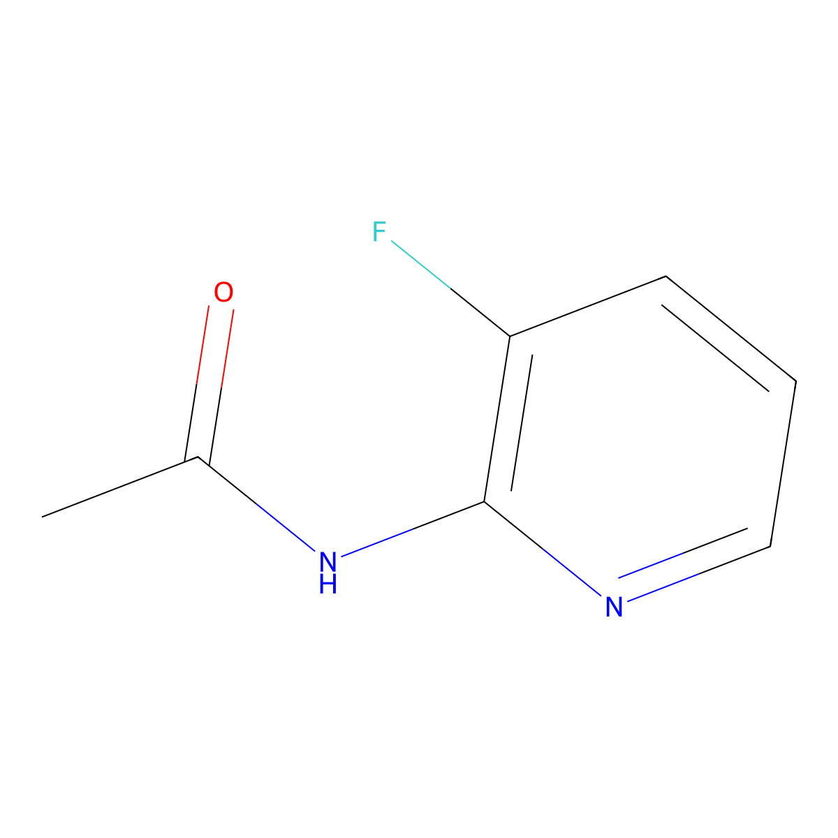 N-(3-Fluoropyridin-2-YL)acetamide molecular structure, CAS 1260791-07-8