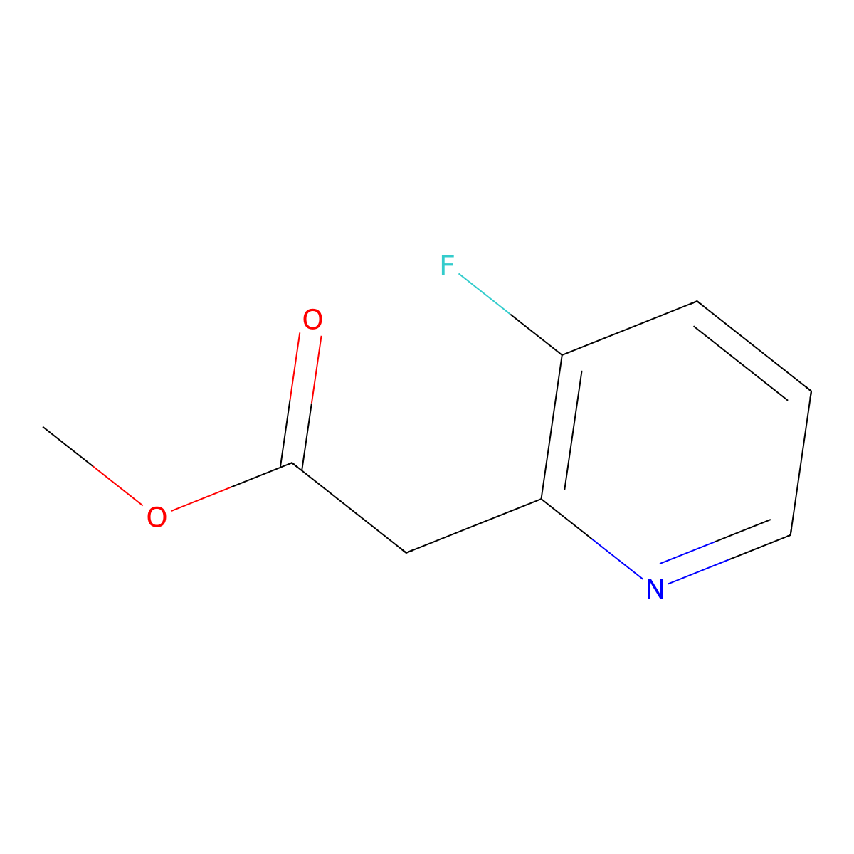 Methyl 2-(3-fluoropyridin-2-YL)acetate molecular structure, CAS 1260791-92-1